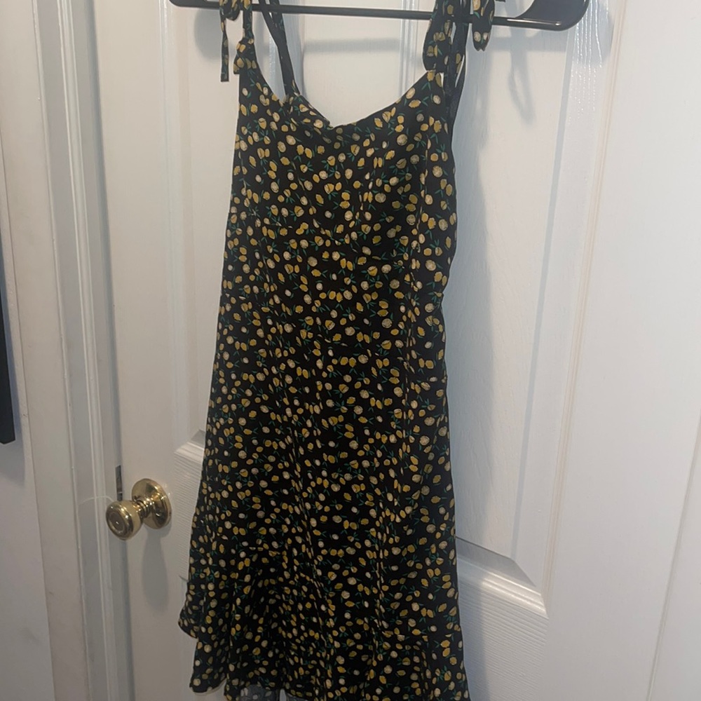 Lemon pattern dress